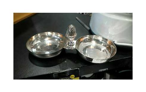 OBJET DECO METAL ARGENTE