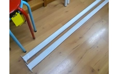 LIT METAL TUBE BLANC 90X190 AVEC SOMMIER A LATTES