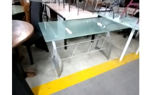 BUREAU DESSUS VERRE