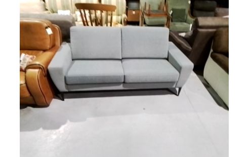 CANAPE 2 PLACES TISSUS GRIS