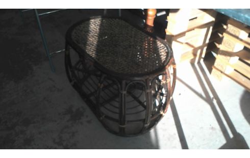 WOHNZIMMERTISCH RATTAN