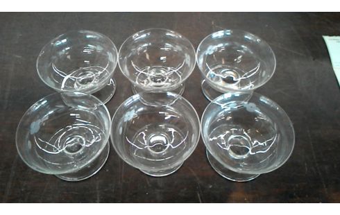 COUPES A CHAMPAGNE X6 CRISTAL GRAVE