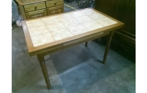TABLE DE CUISINE CARRELAGE & BOIS