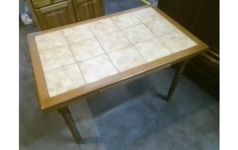TABLE DE CUISINE CARRELAGE & BOIS