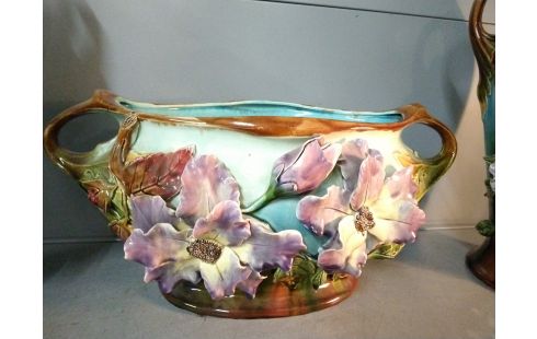 GARNITURE DE CHEMINEE FAIENCE