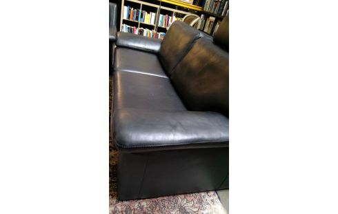 LEDEREN SALON 2X2ZIT LEDER 2HOOFDSTEUN