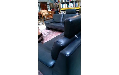 LEDEREN SALON 2X2ZIT LEDER 2HOOFDSTEUN