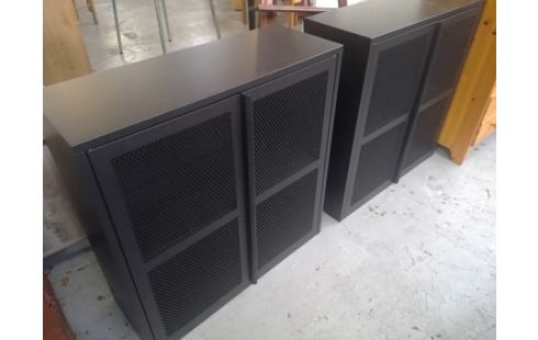 ETAGERE ARMOIRE METAL GRILLAGÉ  NOIR IKEA IVAR