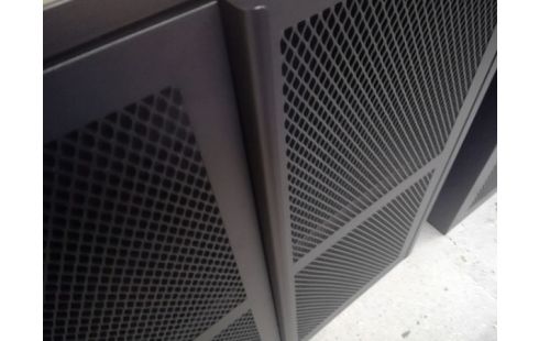 ETAGERE ARMOIRE METAL GRILLAGÉ  NOIR IKEA IVAR