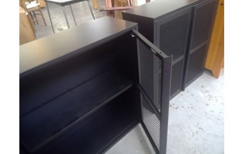 ETAGERE ARMOIRE METAL GRILLAGÉ  NOIR IKEA IVAR