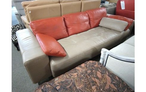 CANAPE ROCHE BOBOIS 3 PLACES CUIR