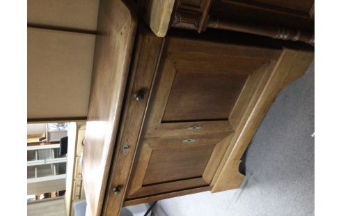 MEUBLE CHENE FONCE 1 TIROIR 2 PORTES