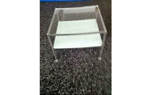 COUCHTISCH GLAS 2-EBENEN QUADRATISCH