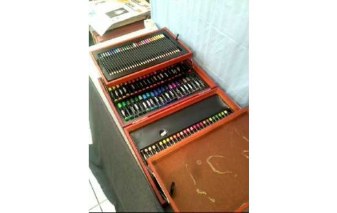 MALKOFFER <MONT MARTE> HOLZ 129-TLG.