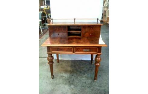 SCHREIBTISCH AUFSATZ HOLZ 6-SCHUBL. ANTIK