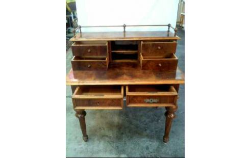 SCHREIBTISCH AUFSATZ HOLZ 6-SCHUBL. ANTIK