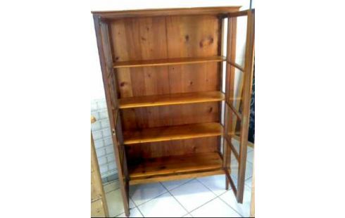 VITRINE HOLZ GLAS 4-EBENEN