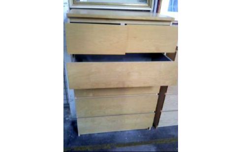 KOMMODE 6-SCHUBLADEN HOLZ HELL