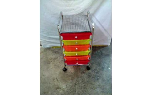 ROLLWAGEN METALL 6-SCHUBL PLASTIK BUNT