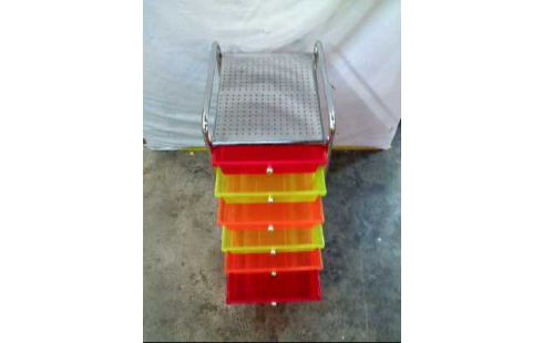 ROLLWAGEN METALL 6-SCHUBL PLASTIK BUNT