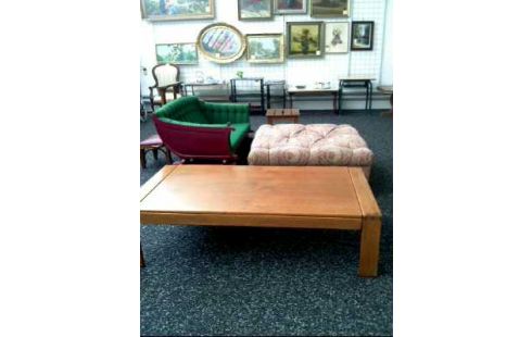 COUCHTISCH HOLZ EICHE RUSTIKAL LÄNGLICH