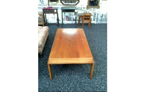 COUCHTISCH HOLZ EICHE RUSTIKAL LÄNGLICH