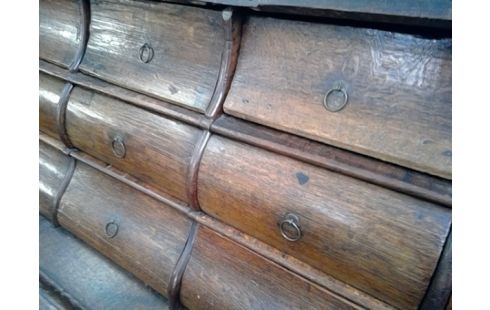 SECRETAIRE ANCIEN MULTI TIROIRS ( SANS CLEF)