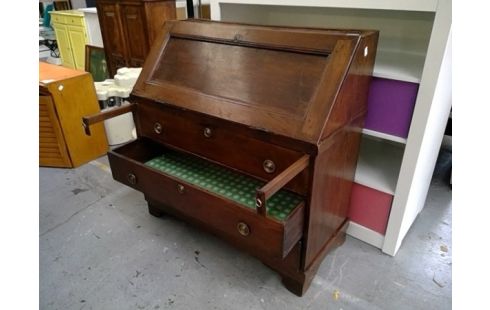 SECRETAIRE ANCIEN MULTI TIROIRS ( SANS CLEF)