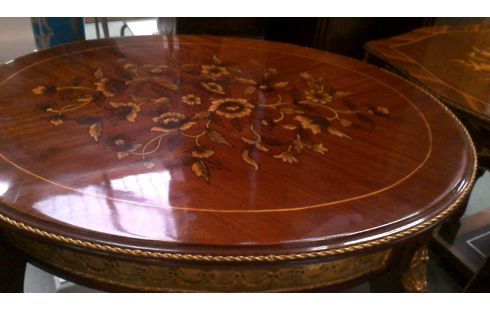 APARADOR OVALADO ITALIANO, , MARQUETERÍA