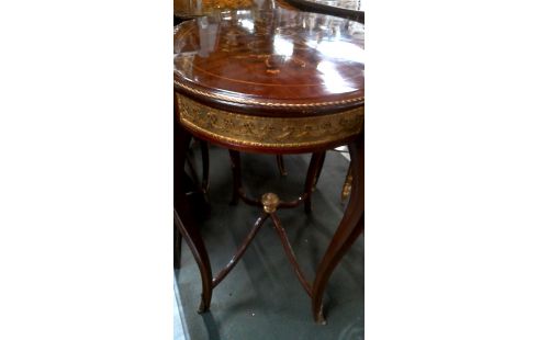 APARADOR OVALADO ITALIANO, , MARQUETERÍA