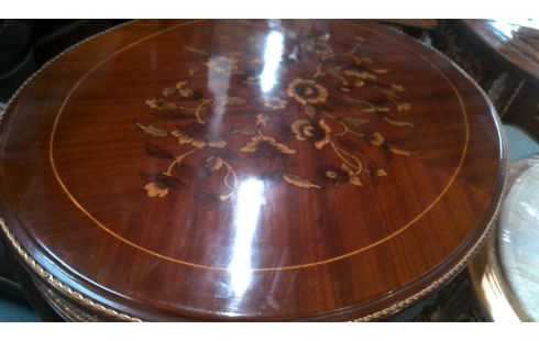 APARADOR OVALADO ITALIANO, , MARQUETERÍA