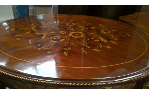 APARADOR OVALADO ITALIANO, , MARQUETERÍA