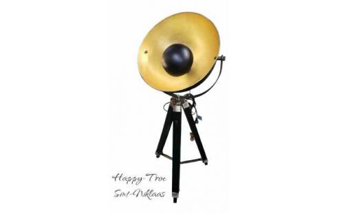 LAMP STAAND KENWELL DRIEPOOT ZWART GOUD