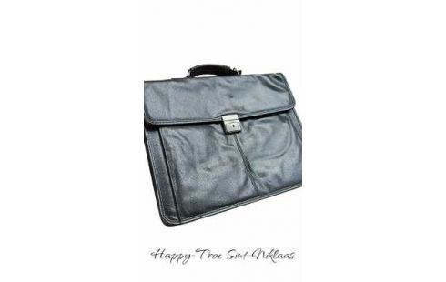 TASCHE, , AKTENTASCHE SCHWARZ LEDER