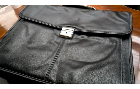 TASCHE, , AKTENTASCHE SCHWARZ LEDER
