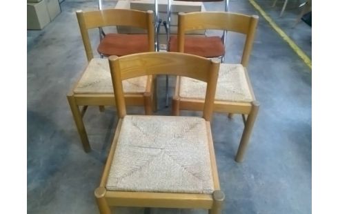 3 CHAISES VINTAGE