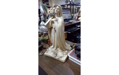 STATUE VIERGE PLATRE
