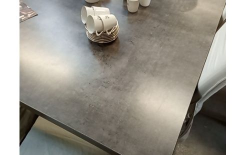 TABLE CARREE 140/140 GRIS MODERNE