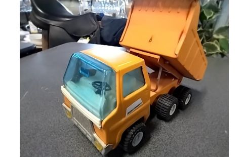 CAMION MINIATURE VINTAGE JAUNE