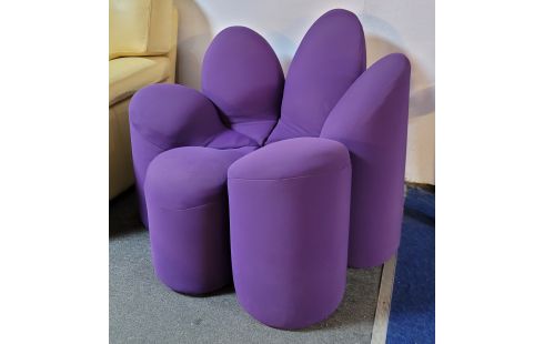 FAUTEUIL ROCHE ET BOBOIS MAYFLOWER VIOLET