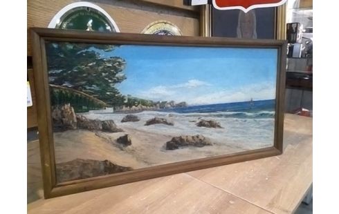 TABLEAU PEINTURE SUR BOIS BERNARD LANGRUME