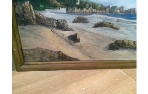 TABLEAU PEINTURE SUR BOIS BERNARD LANGRUME