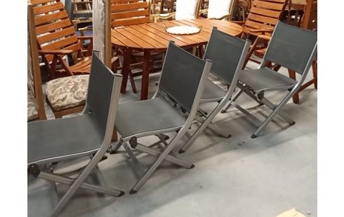 CHAISES DE JARDIN KETTLER LOT DE 4