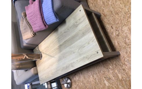 TABLE BASSE COULEUR HETRE PIED METAL