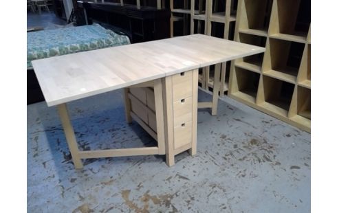 TABLE DE CUISINE IKEA PLIANTE COULEUR BLOULEAU