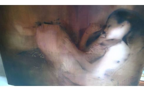 SCHILDERIJ NAAKT JACQUELINE DEVREUX 180BX135H