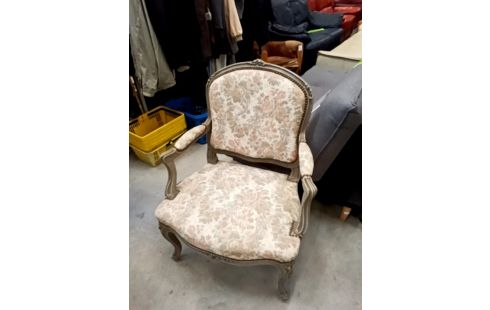 FAUTEUIL TISSU FLEURI