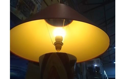 LAMPE CERAMIQUE PEINTE HUBERT OLIVIER