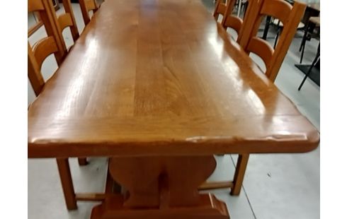 TABLE MONASTERE CHENE 220 CM
