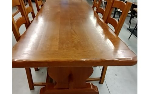 TABLE MONASTERE CHENE 220 CM